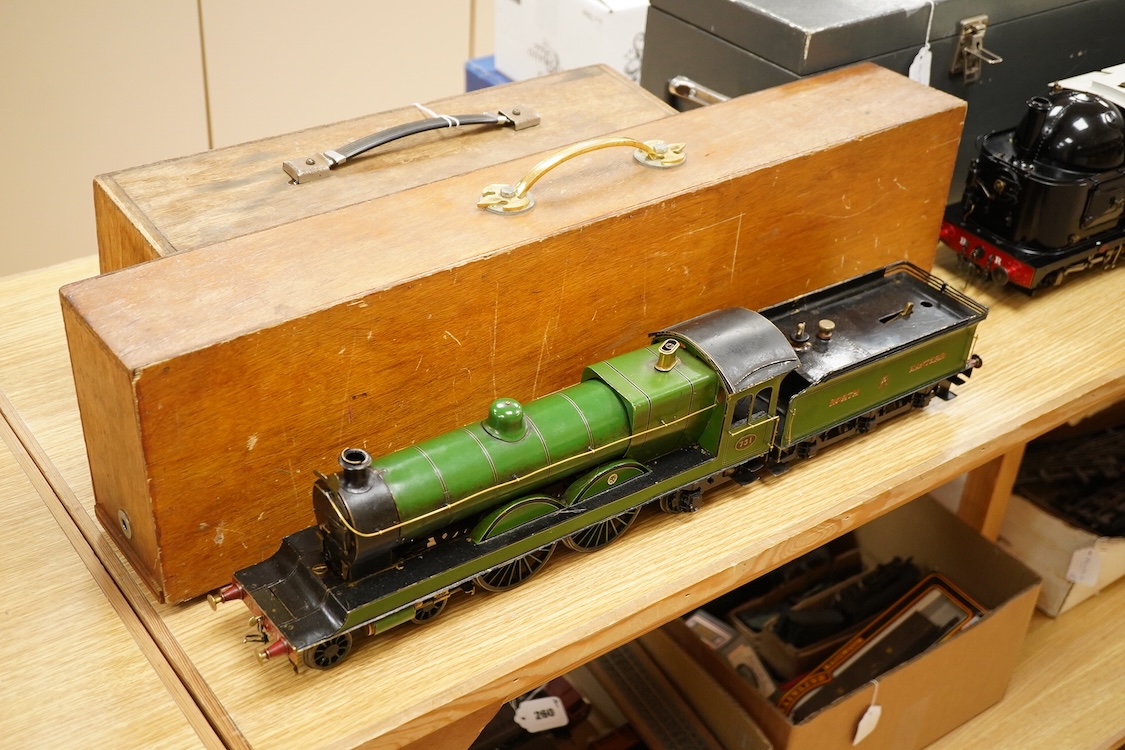 A Gauge One live steam North Eastern Railway 4-4-2 Atlantic tender locomotive, No.731, four cylinder compound, the original locomotive designed by W.M. Smith, Wilson Worsdell’s Chief Draftsman in 1906, with Walschaerts v